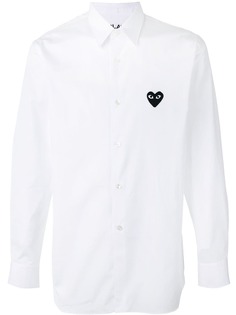 Comme Des Garçons Play рубашка с заплаткой в форме сердца