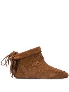 Saint Laurent ботинки с бахромой