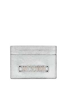 Moschino декорированный картхолдер с металлическим логотипом