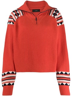 Alanui джемпер с воротником на молнии