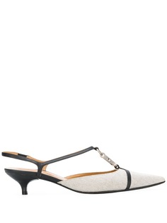 Hermès Pre-Owned 2000s strappy kitten pumps