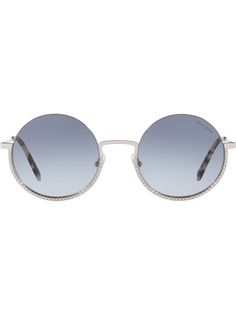 Miu Miu Eyewear солнцезащитные очки Société в круглой оправе
