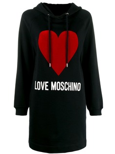 Love Moschino платье-худи с логотипом