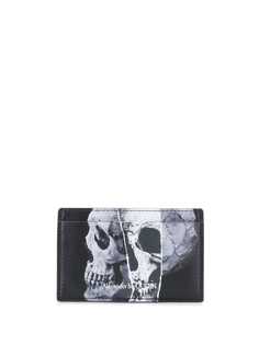 Alexander McQueen картхолдер с принтом Skull