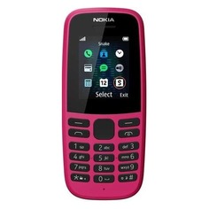 Мобильный телефон NOKIA 105 Dual SIM (2019) TA-1174, розовый