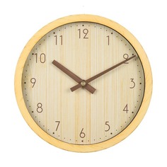 Настенные часы БЮРОКРАТ Wood WALLC-R60P, аналоговые, бежевый
