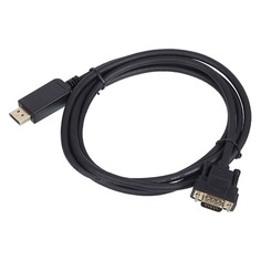 Кабель 1.1v, DisplayPort (m) - VGA (m), GOLD , 2м, черный Noname