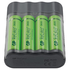 Зарядное устройство + аккумуляторы GP X411 + 4 аккум AA (HR6) 2700mAh (GPX411270AAHCE-2CRB4)