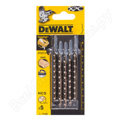 Пилки для лобзика по дереву (100 мм; шаг зубьев 4.2 мм) 5 шт. dewalt dt2213