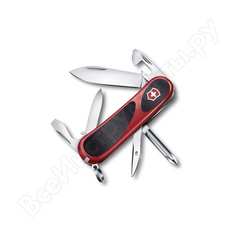 Красный нож 85 мм 13 функций victorinox evogrip 11 2.4803.c