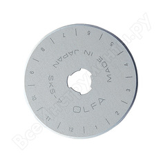 Лезвие круглое для ножей rty-2/g, rty-2/dx, 45-c (45х0.3 мм) olfa ol-rb45-1