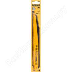 Пилки для сабельной пилы (228 мм; шаг зубьев 4.2 мм) 5 шт. dewalt dt 2349