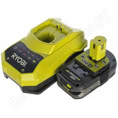 Набор ryobi one+ rbc18l15 5133001910 аккумулятор (18 в, 1.5 а*ч, li-ion)  и зарядное устройство