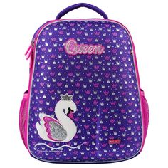 Рюкзак школьный Mike&Mar Лебедь, цвет: фиолетовый
