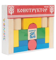 Деревянный конструктор Томик цветной