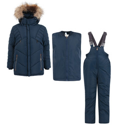 Комплект куртка/полукомбинезон Fun Time, цвет: синий