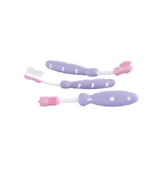 Набор зубных щеток Nuby, цвет: фиолетовый