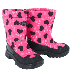 Сапоги Kuoma Putkivarsi Pink Winter Heart, цвет: розовый