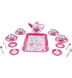 Набор посуды для кукол Игруша 19 предметов (металл)