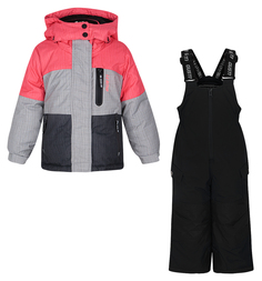 Комплект куртка/полукомбинезон Gusti Boutique, цвет: красный/серый