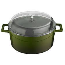 Кастрюля Lava Green стеклянная крышка 4,5 л