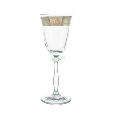 Набор рюмок для вина Crystal Bohemia Набор ангела 185мл платина 6шт (40600/378805/185) Crystalex CZ Sro