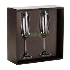 Набор бокалов для шампанского Cristalite Bohemia 220 мл х 2 шт. (4S032/220Х2)