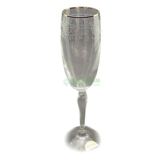 Набор бокалов для шампанского Рона 6 шт шампань травка декор 2916/5/160 (ДЕКОР 2916/5/160)