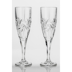 Набор фужеров для шампанского Crystal Bohemia Эльза Ветренник (1KD08/0/88327/180Х2)