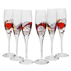Набор бокалов для шампанского Венеция 6 шт. Top Line (107K03)