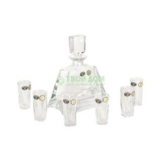 Набор для ликера Crystalite Bohemia Штоф 700 мл и 6 рюмок 50 мл (990/99999/9/00000/488-709)