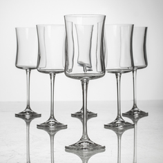 набор бокалов для вина Марко/Бутео 6шт. 260мл Crystalite bohemia