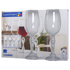 Набор бокалов для вина 260 мл 3 шт. Charms Luminarc
