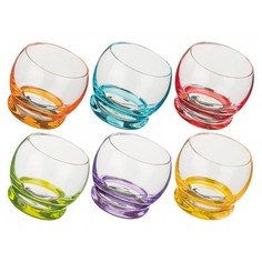 Набор стаканов для виски Crystal Bohemia crazy 390мл 6шт