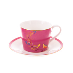 Чашка с блюдцем 200мл сара миллер челси розовая Portmeirion PRT-SMCP78924-XG