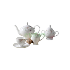 Набор посуды Топ арт студио Жантий Чайный сервиз 15 предметов, белый LD1369-TA (LD1369-TA)