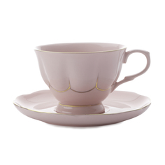 Чашка с блюдцем Maxwell & Williams Свежее дыхание 0.25 л розовый