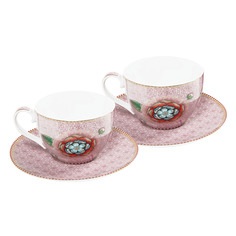 Чашка с блюдцем Pip studio spring to life pink 280мл