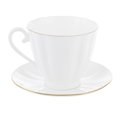 Чашка с блюдцем гвоздика2 золотой кантик Ифз