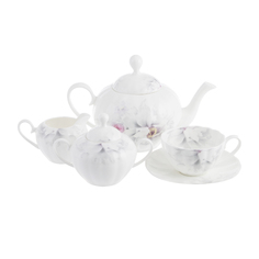 Сервиз чайный 6/17 Hatori грэй розис