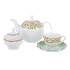 Сервиз чайный жар-птица 14 предметов Macbeth bone porcelain
