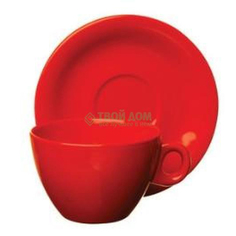Набор чайный Excelsa Чашка с блюдцем красная (42044)
