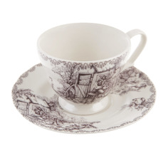 Чашка 200мл с блюдцем инглиш принтс флинт Utana