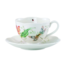 Чашка с блюдцем Lenox чашка чайная с блюдцем 240 мл бабочки на лугу стрекоза (LEN812101)