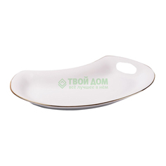 Блюдо Tunissie Porcelaine Vendange Filet Or 23 см