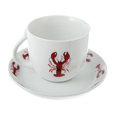 Чашка с блюдцем Fabienne chapot lobster 280 мл