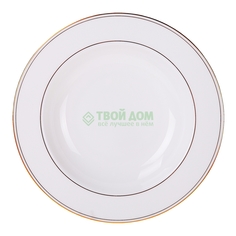 Тарелка суповая LENOX Золотой кант 23 см