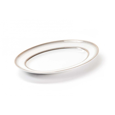 Блюдо овальное La Rose des Sables Princier Platine 23,5 см