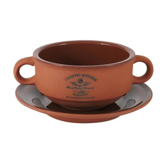 Супница на блюдце Terracotta Умбра 300 мл