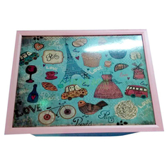 Поднос Топ арт студио с подушкой любимый париж 41x31 см (HSN1287-TA)